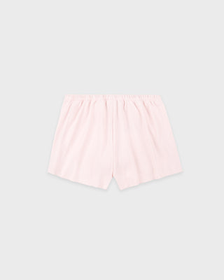 Signature Logo Ribbed House Short - Clear Pink/Black
