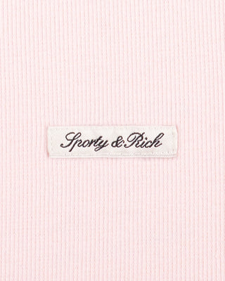 Signature Logo Ribbed House Short - Clear Pink/Black