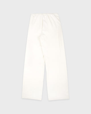 Signature Logo Ribbed House Pant - Ecru/Black
