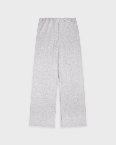 Signature Logo Ribbed House Pant - Heather Gray/Black