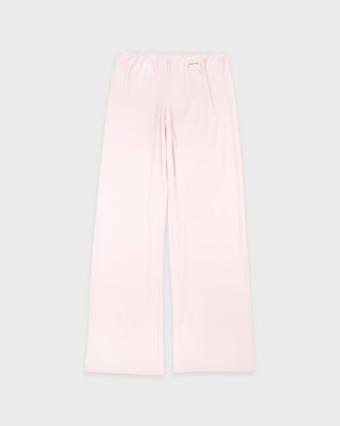 Signature Logo Ribbed House Pant - Clear Pink/Black