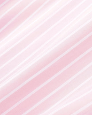 Signature Logo Oversized Shirt - Clear Pink Striped/White