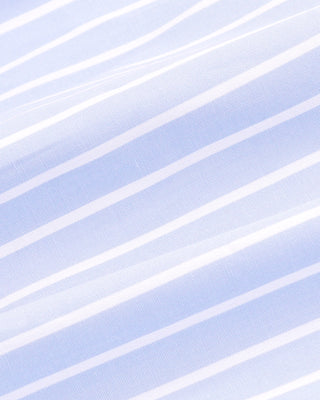 Signature Logo Oversized Shirt - Mist Striped/White