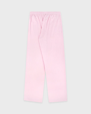 Signature Logo Pyjama Pants - Clear Pink Striped/White