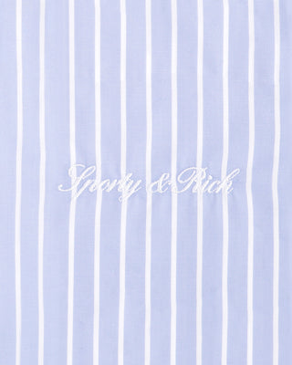 Signature Logo Pyjama Pants - Mist Striped/White