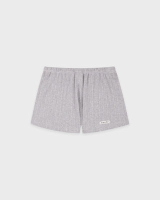 Signature Logo Pointelle Short - Heather Gray