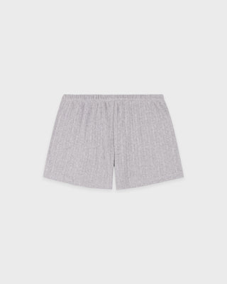Signature Logo Pointelle Short - Heather Gray