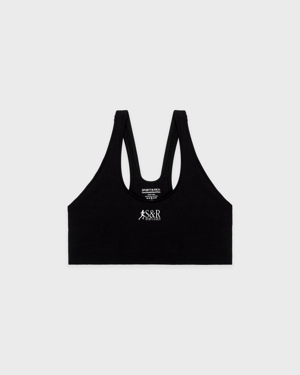 SR Runner Sports Bra - Black/White