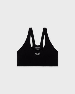 SR Runner Sports Bra - Black/White