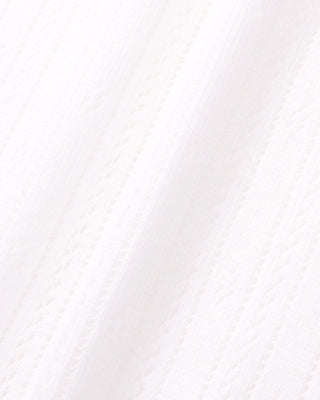 Signature Logo Pointelle Short - White