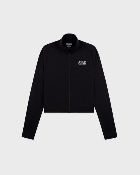 SR Runner Sports Quarter Zip - Black/White