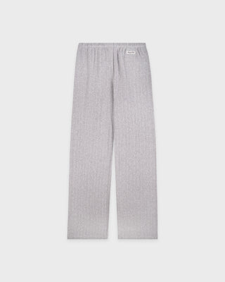 Signature Logo Pointelle Trousers - Heather Gray