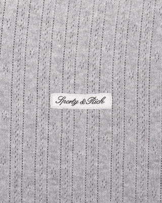 Signature Logo Pointelle Trousers - Heather Gray