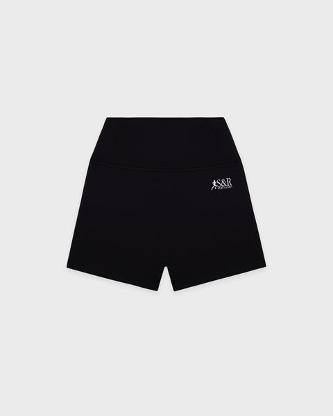 SR Runner Mini Biker Short - Black/White