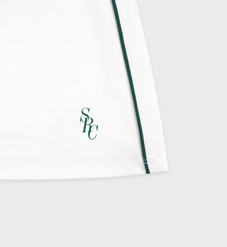 SRC Court Skirt - White/Forest