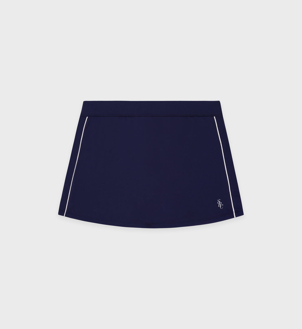 SRC Court Skirt - Navy/White – Sporty & Rich