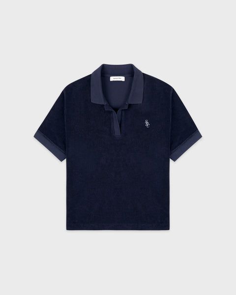 SRC Terry Polo - Navy/White
