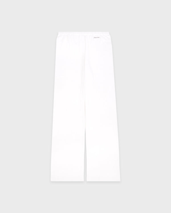 Signature Logo Pointelle Trousers - White