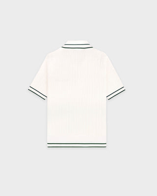 SRC Mini Cable Polo - Ecru/Forest