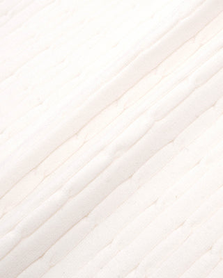 Signature Logo Mini Cable Dress - Ecru/Navy