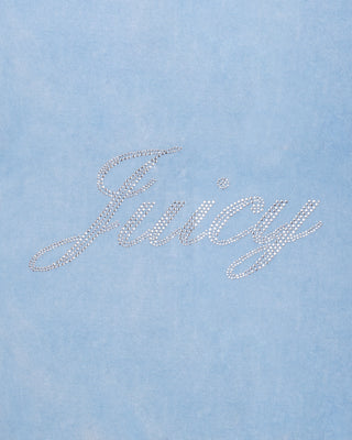 Juicy Script Velour Sweatpant - Sky Blue