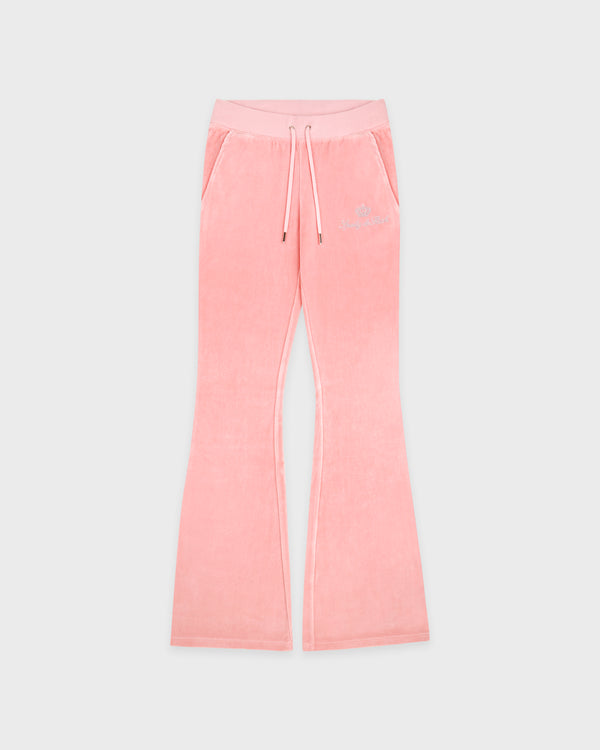 Juicy Script Velour Sweatpant - Rose