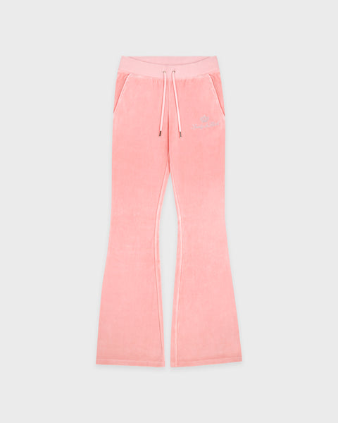 Juicy Script Velour Sweatpant - Rose