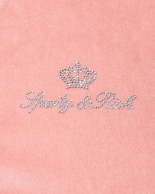 Juicy Script Velour Sweatpant - Rose