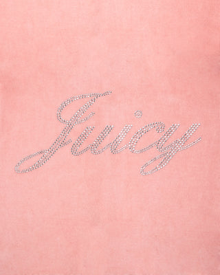 Juicy Script Velour Sweatpant - Rose
