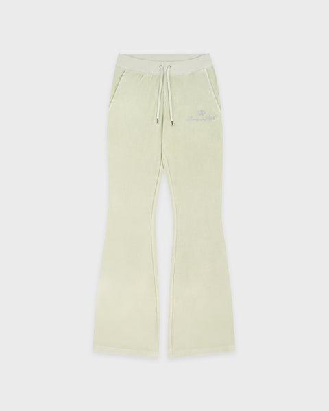 Juicy Script Velour Sweatpant - Sage