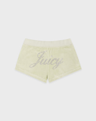 Juicy Script Velour Short - Sage
