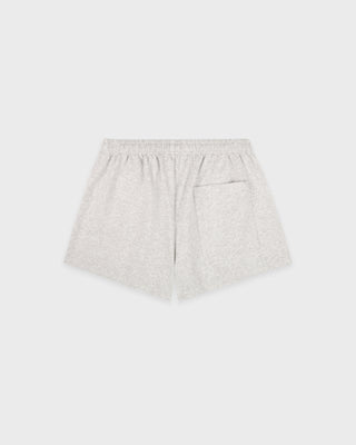 Varsity Crest Disco Short - Heather Gray/Red