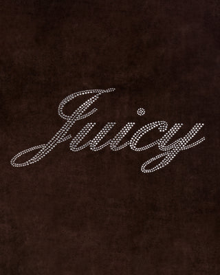 Juicy Script Velour Short - Chocolate