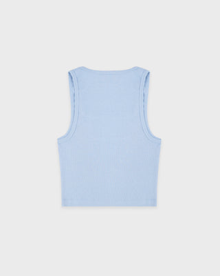 Light blue tank top on a white background