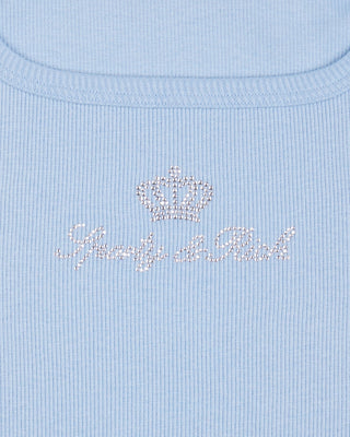 Juicy Crown Ribbed Tank - Sky Blue