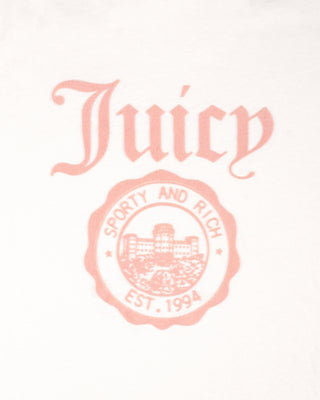 Juicy Emblem Essentials Tee - White/Rose