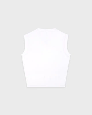 Signature Logo Knitted Vest - White