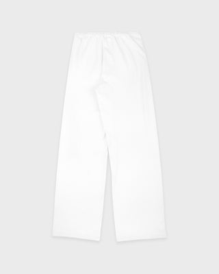 Signature Logo Ribbed House Pant - White/Black