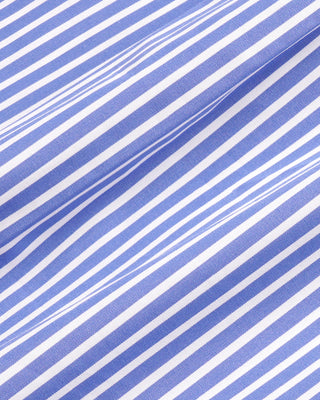 Signature Logo Poplin Skirt - Blue Striped/White