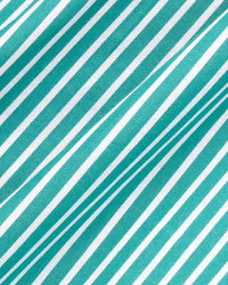 Signature Logo Poplin Skirt - Amalfi Green Striped/White