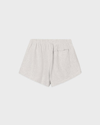 USA Wellness Club Disco Short - Heather Gray/White