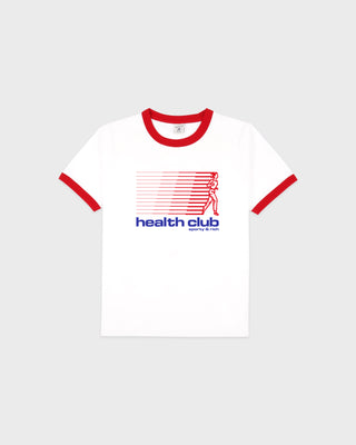 Bold Health Soft Ringer Tee - White/Red
