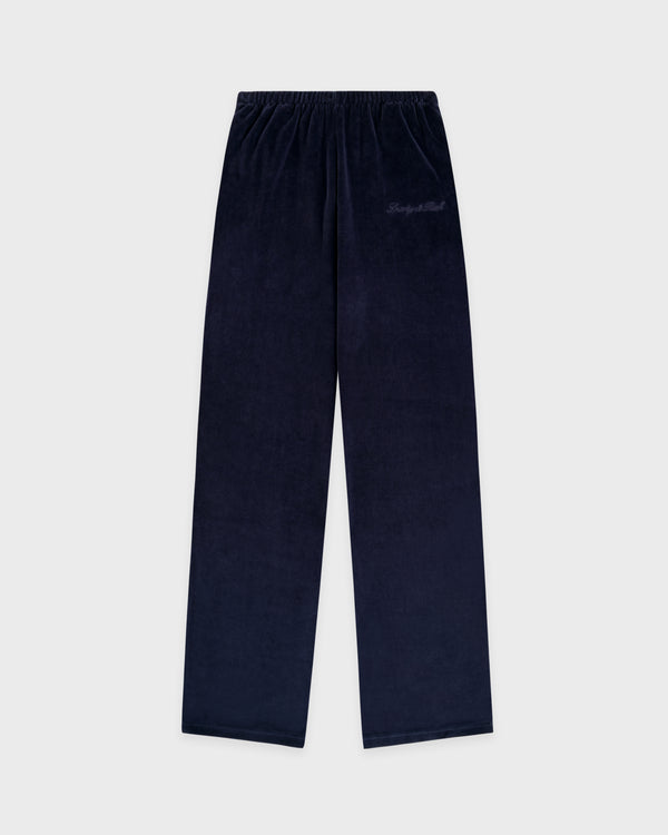 Signature Logo Krystal Trackpant - Dark Navy/Crystal
