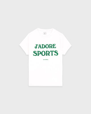 Jadore Baby Tee - White/Kelly