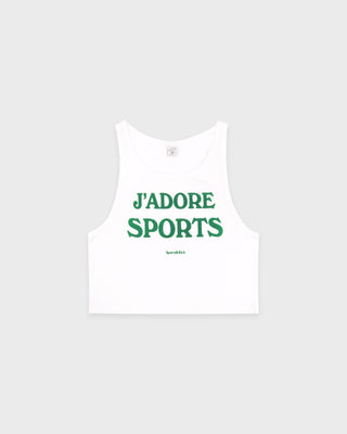 Jadore Baby Tank - White/Kelly