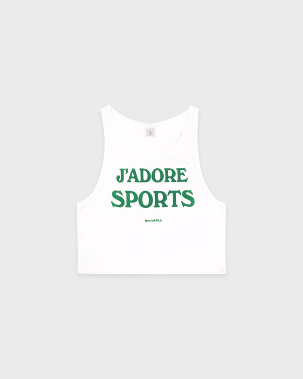 Jadore Baby Tank - White/Kelly