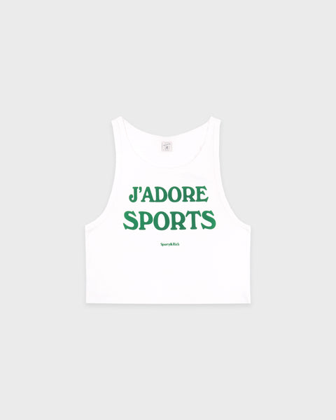 Jadore Baby Tank - White/Kelly