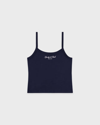 Signature NY Box Tank - Dark Navy/White