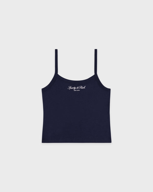 Signature NY Box Tank - Dark Navy/White