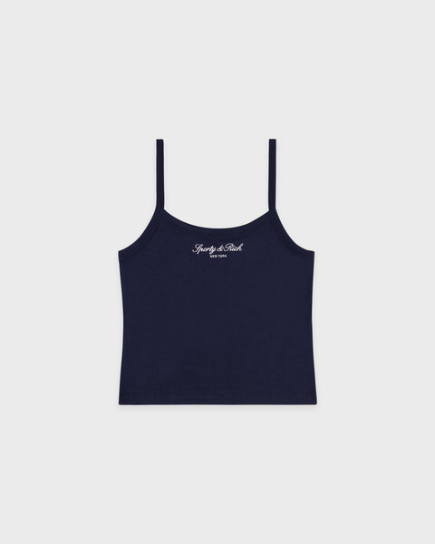 Signature NY Box Tank - Dark Navy/White